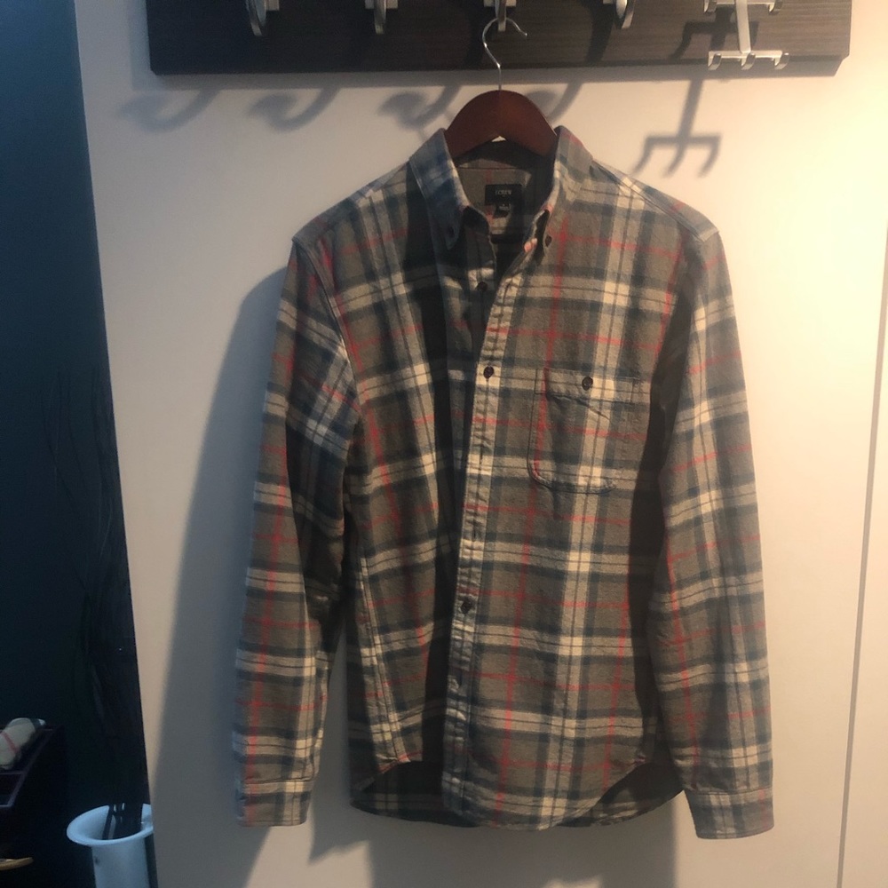 Jcrew medium elbow patch shirt